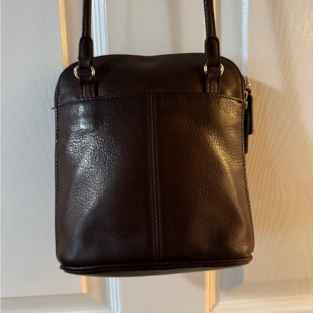 Fossil Brown Leather Crossbody Bag - Picture 2 of 13